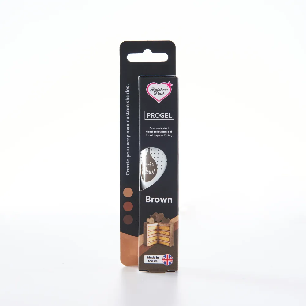 Färgämne i gel 25g - Brun - ProGel