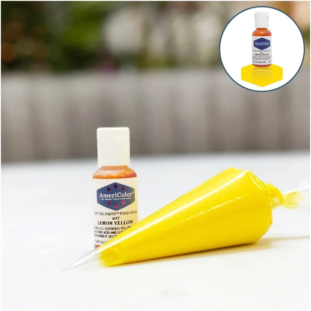 Färgämne Mjuk Gel - Citrongul - 21g