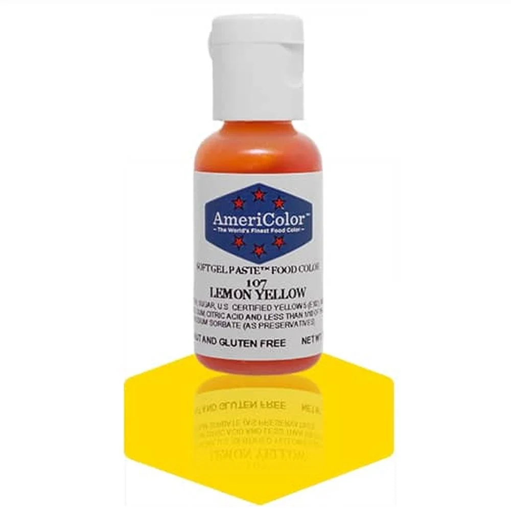 Färgämne Mjuk Gel - Citrongul - 21g