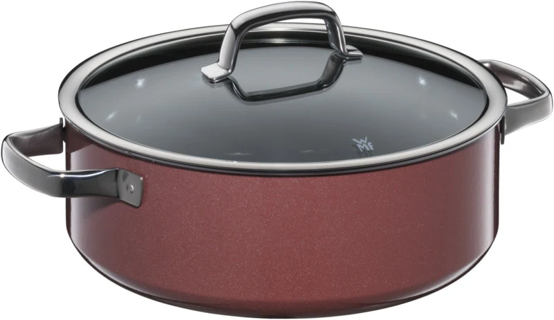 Fusiontec Mineral Braising Pan 28cm lid Rose Quartz
