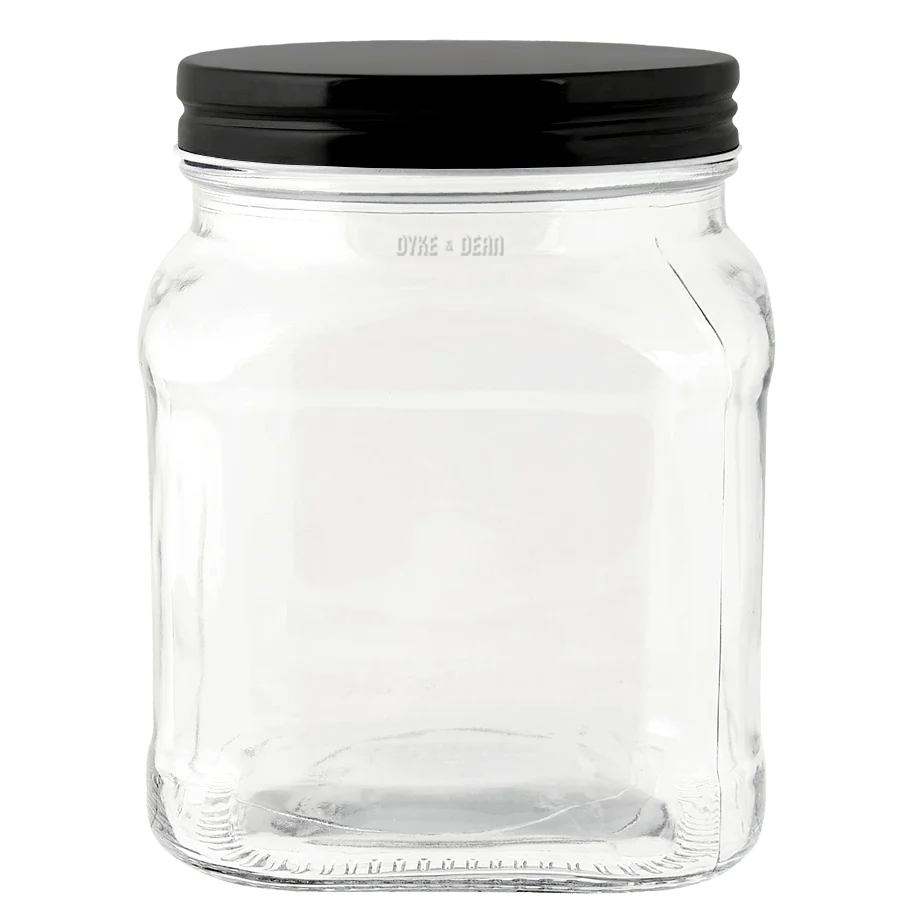 FYRKANTIG GLAS SKRUVTOPP KRUK 700ML