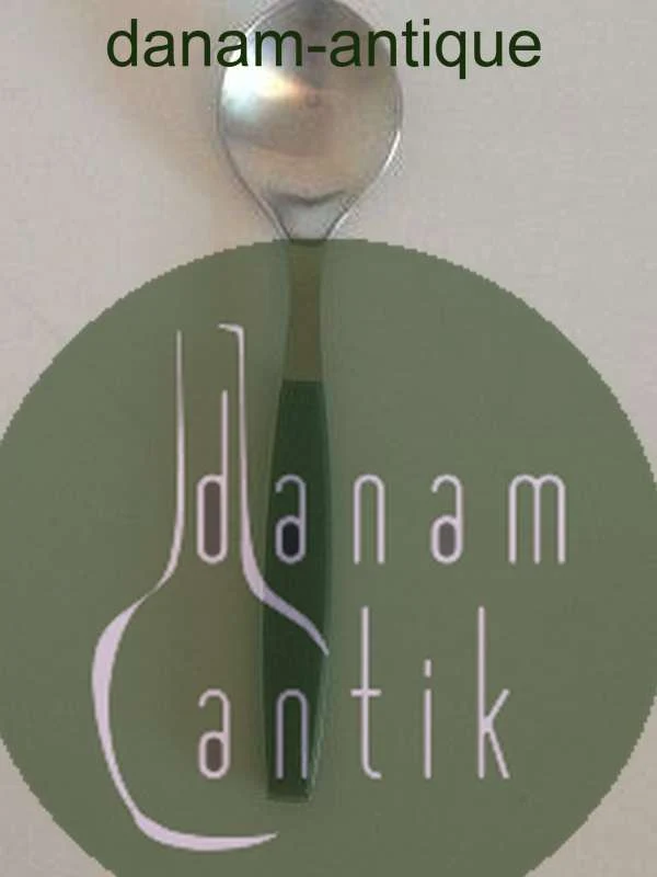 Georg Jensen Stainless Grøn Strata Dessertske