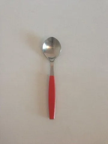 Georg Jensen Stainless Rød Strata Dessertske