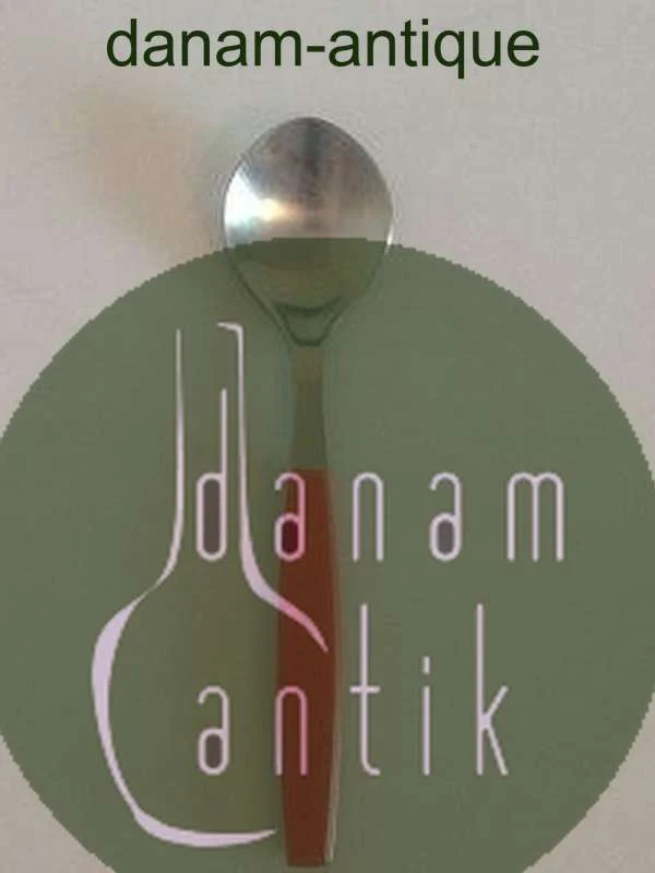 Georg Jensen Stainless Rød Strata Dessertske