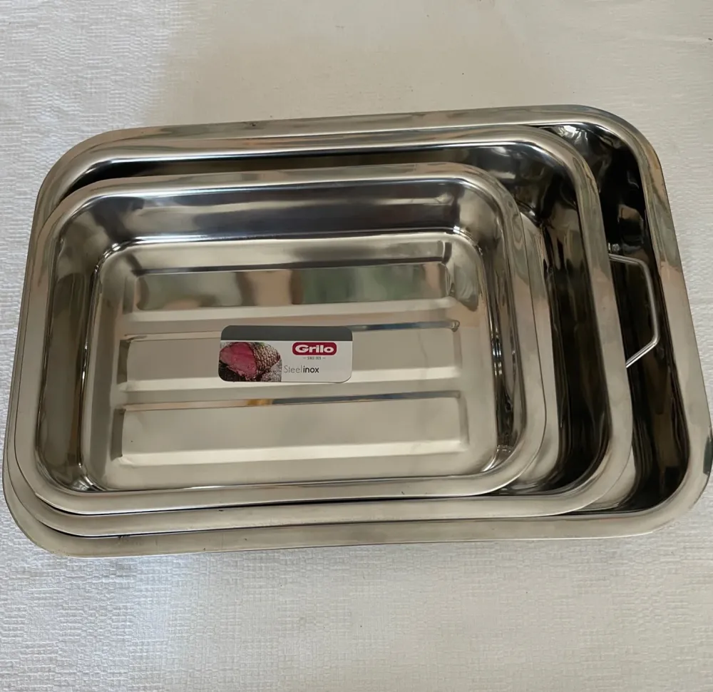 Grilo Lasagneformar i rostfritt stål 3 st