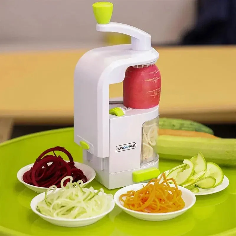 Grönsaksspiralerare 4-i-1 med Sugkopp - Zucchini-skärare