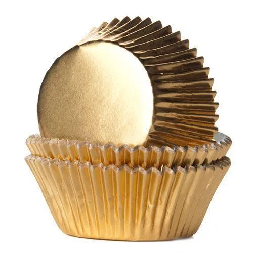 24 Guldiga Muffinsformar