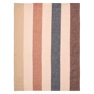 Hale Tea Towel - Cashmere/Mocha/Indigo Blue