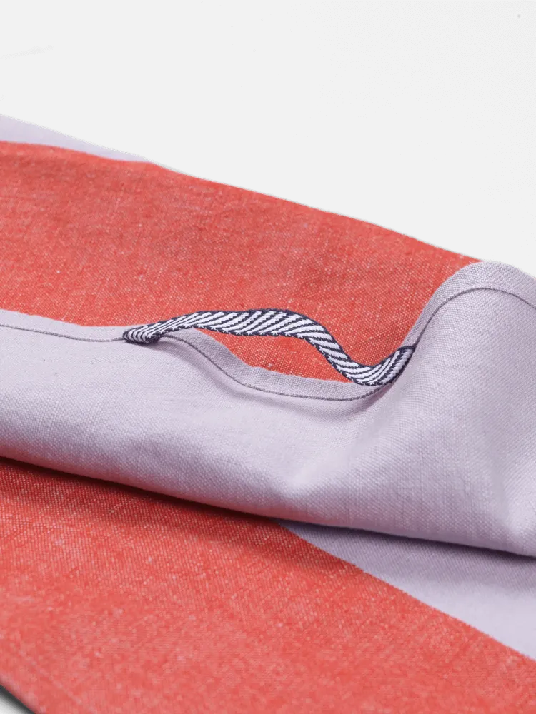 Hale Tea Towel - Red/Lilac