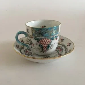 Herend Cornucopia (TCA) Kaffe Kop og underkop, Ungarn No 1727