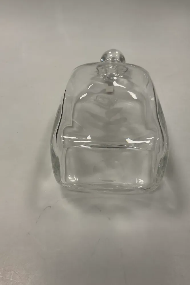 Holmegaard Karaffel i klart glas med gravering af plante