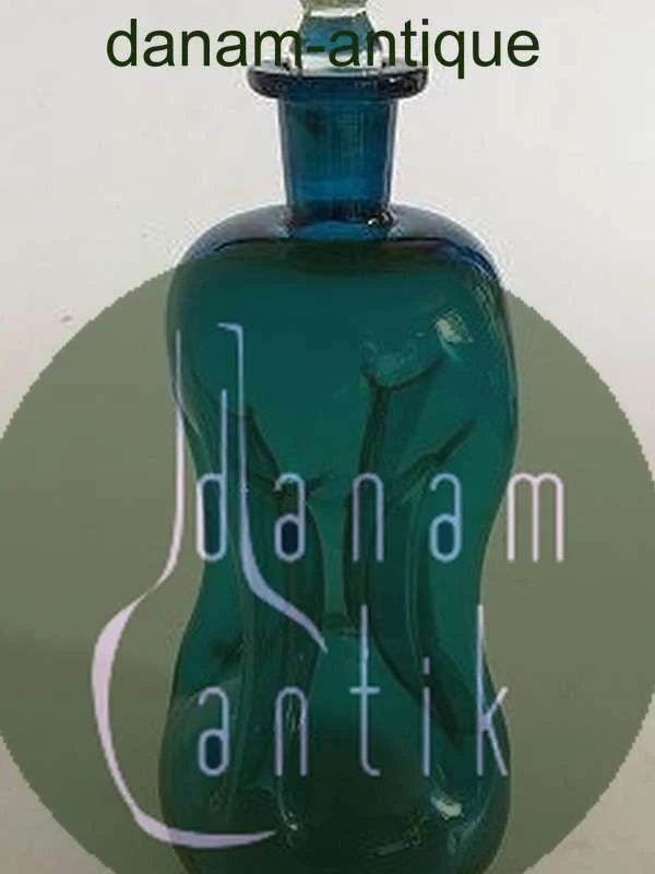 Holmegaard / Kastrup Glasværk Kluk Kluk Karaffel i Blåt Glas