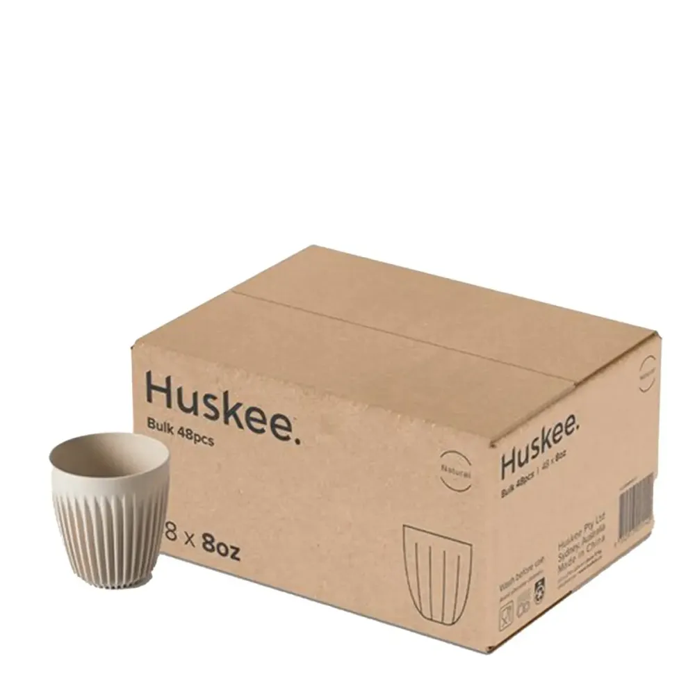 Huskee Mugg 8oz Naturlig färg - 48 pack