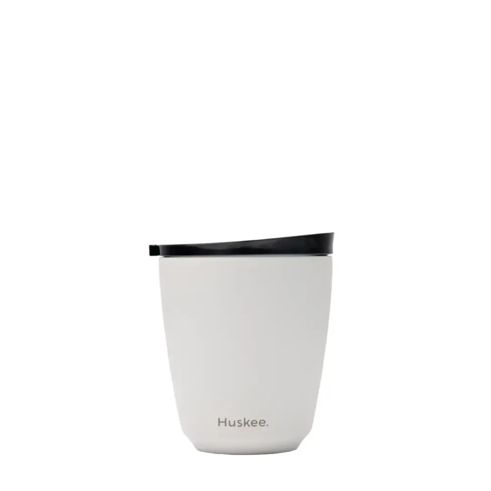 Huskee Stål mugg 235 ml – hållbar kaffekopp i vit