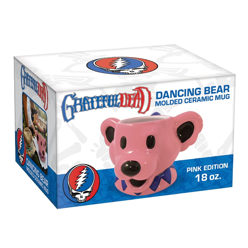 Grateful Dead Dancing Bear gjuten keramisk mugg ICUP