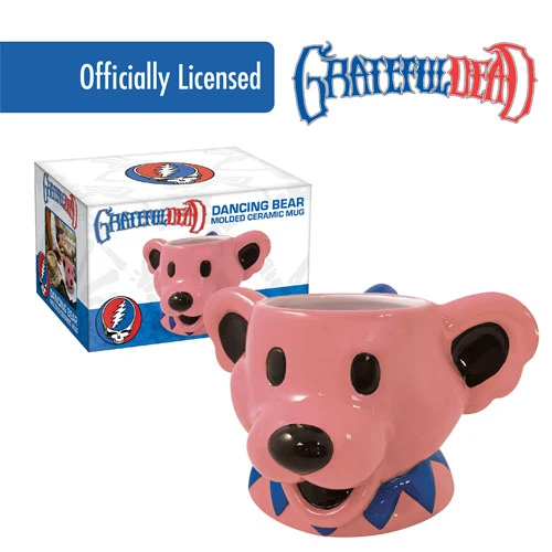 Grateful Dead Dancing Bear gjuten keramisk mugg ICUP