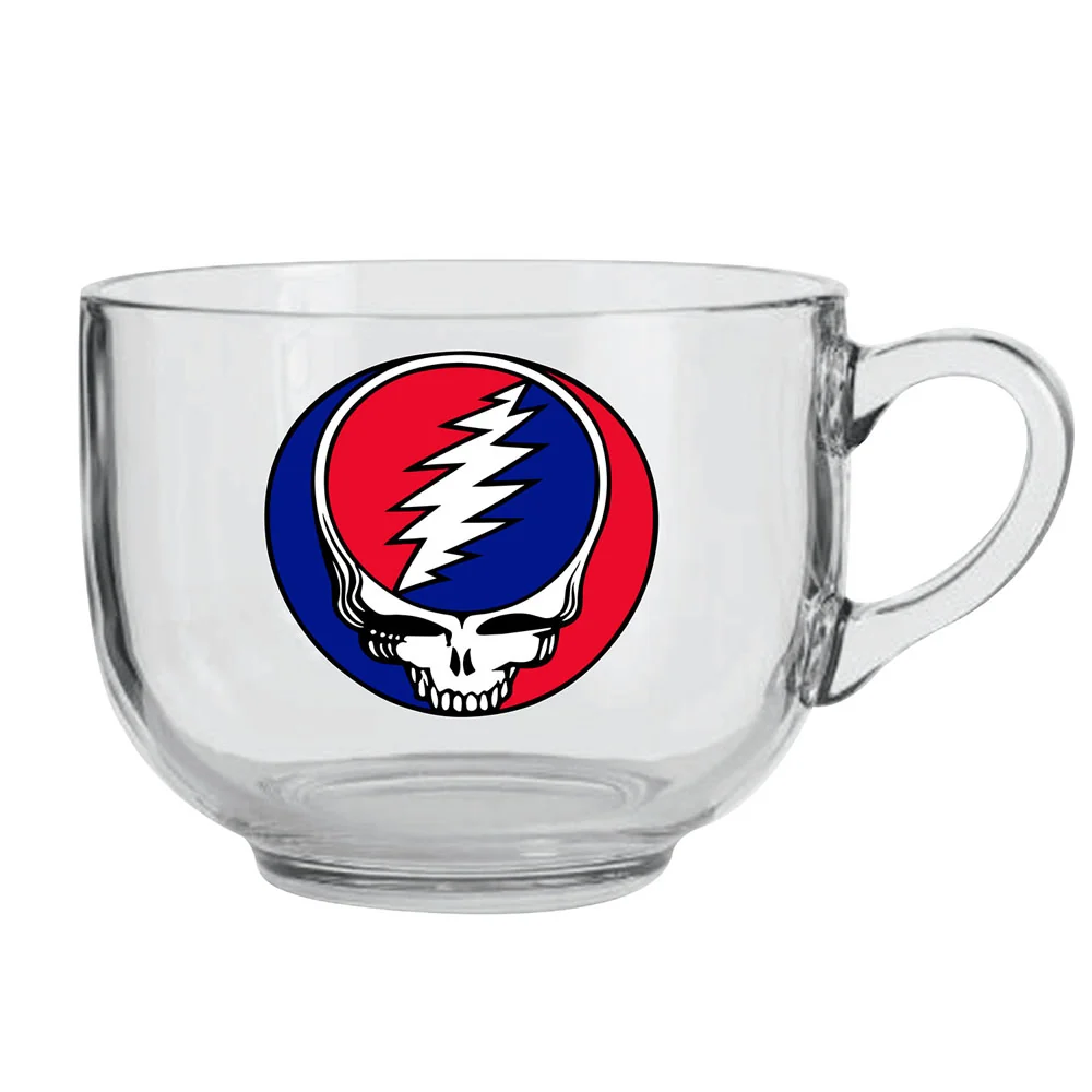 Grateful Dead Steal Your Face Glass Soup Mug ICUP