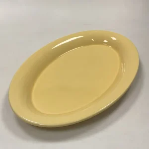 KÄHLER Ursula oval Tallerken i Gul No. 624