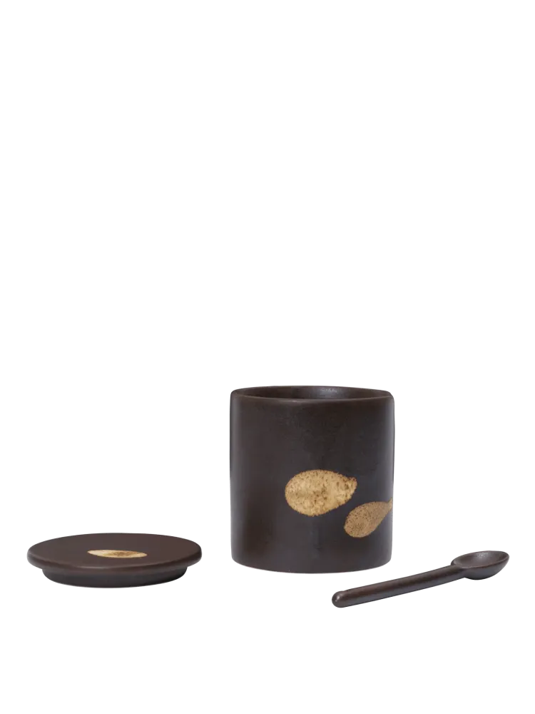 Koyo Jar Spoon - Dark Brown/Buff