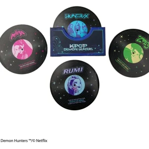 KPop Demon Hunters Set med 4 Glasunderlägg Hunters & Demons Soundtrack