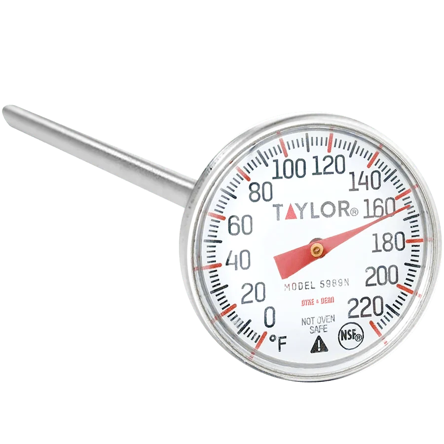 KÖTTTERMOMETER FÖR FÖRSTORINGSGLAS