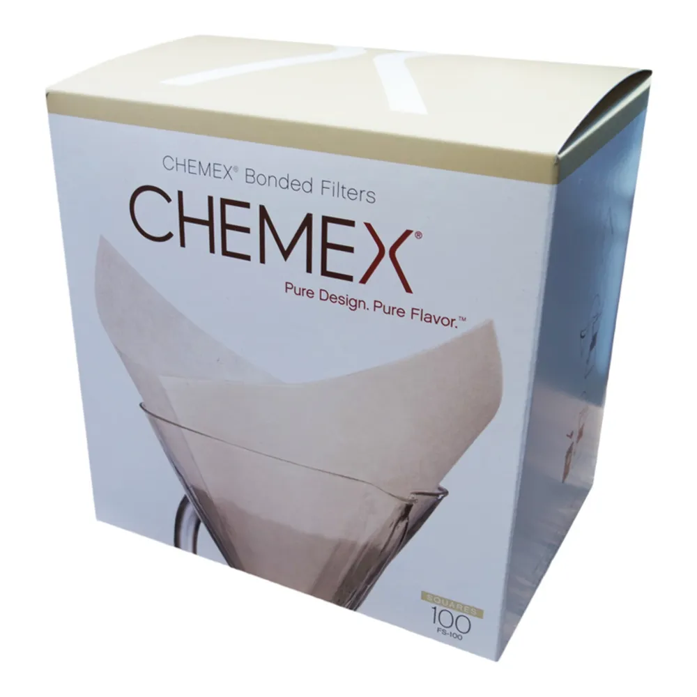 Kvadratiska Pappersfilter 100st – Chemex