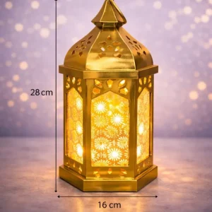 Lanterne design med LED lys, Batteridrevet (ekskl.)