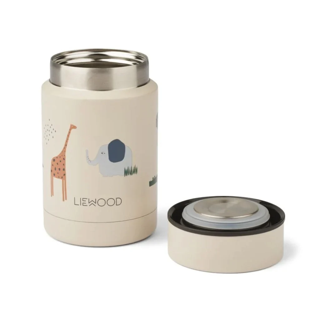 Liewood barnmatstermos Safari Sandy mix