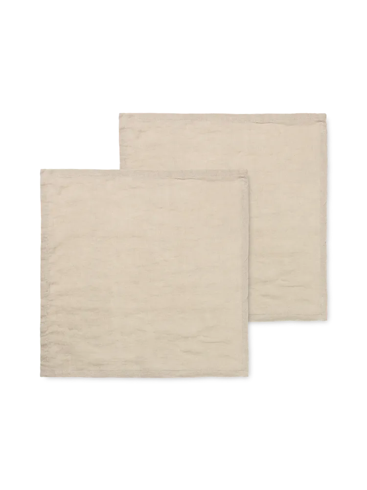 Linen Napkins - Set 2 - Natural