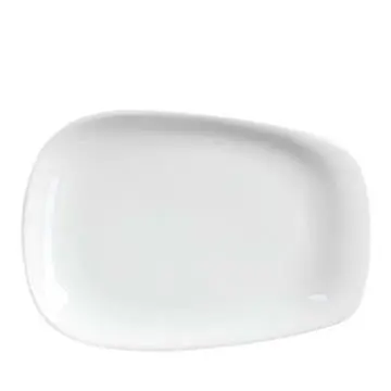 Lino Stor Tallrik - Vit