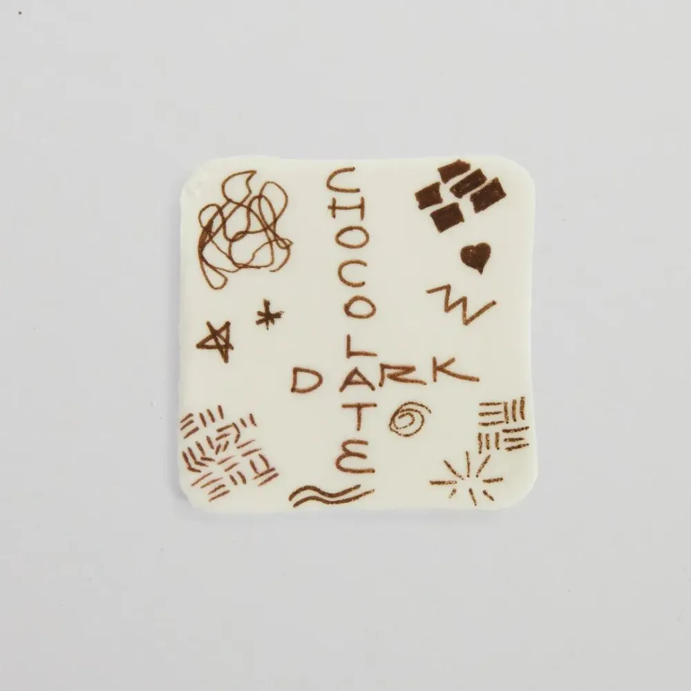 Marker Alimentaire Mörkbrun Mörk Choklad