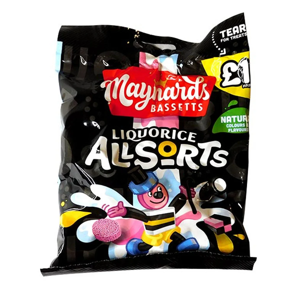 MAYNARDS BASSETTS LIBRORICE ALLSORTS 165G