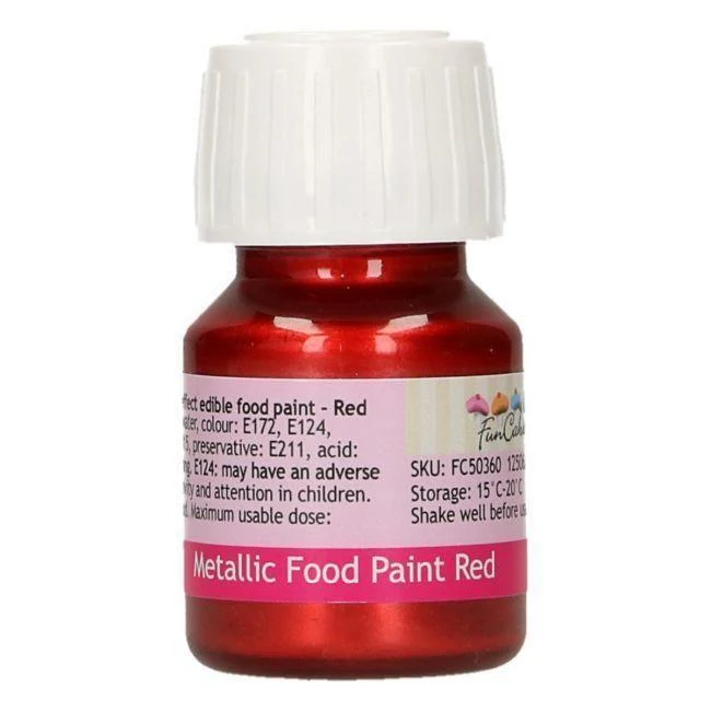 Metallic Röd Färg 30ml