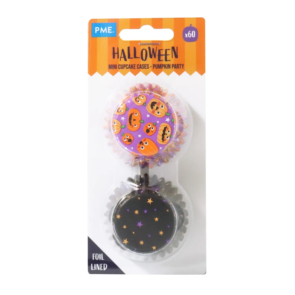 Mini muffinsformar till Halloween - Pumpor Fest (60 st)