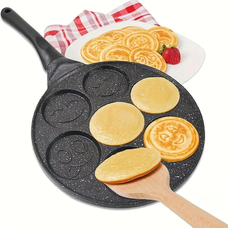 Mini Pancake Gräddare, Stekpanna med 7 formar Eid Al-Adha Mubarak