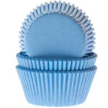 60 Miniformar för blå cupcakes