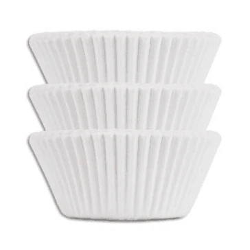 60 Miniformar för cupcakes vita