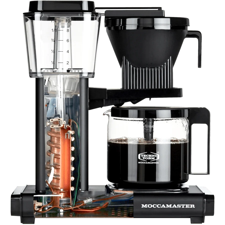 MOCCAMASTER KAFFEBRYGARE MATT SVART