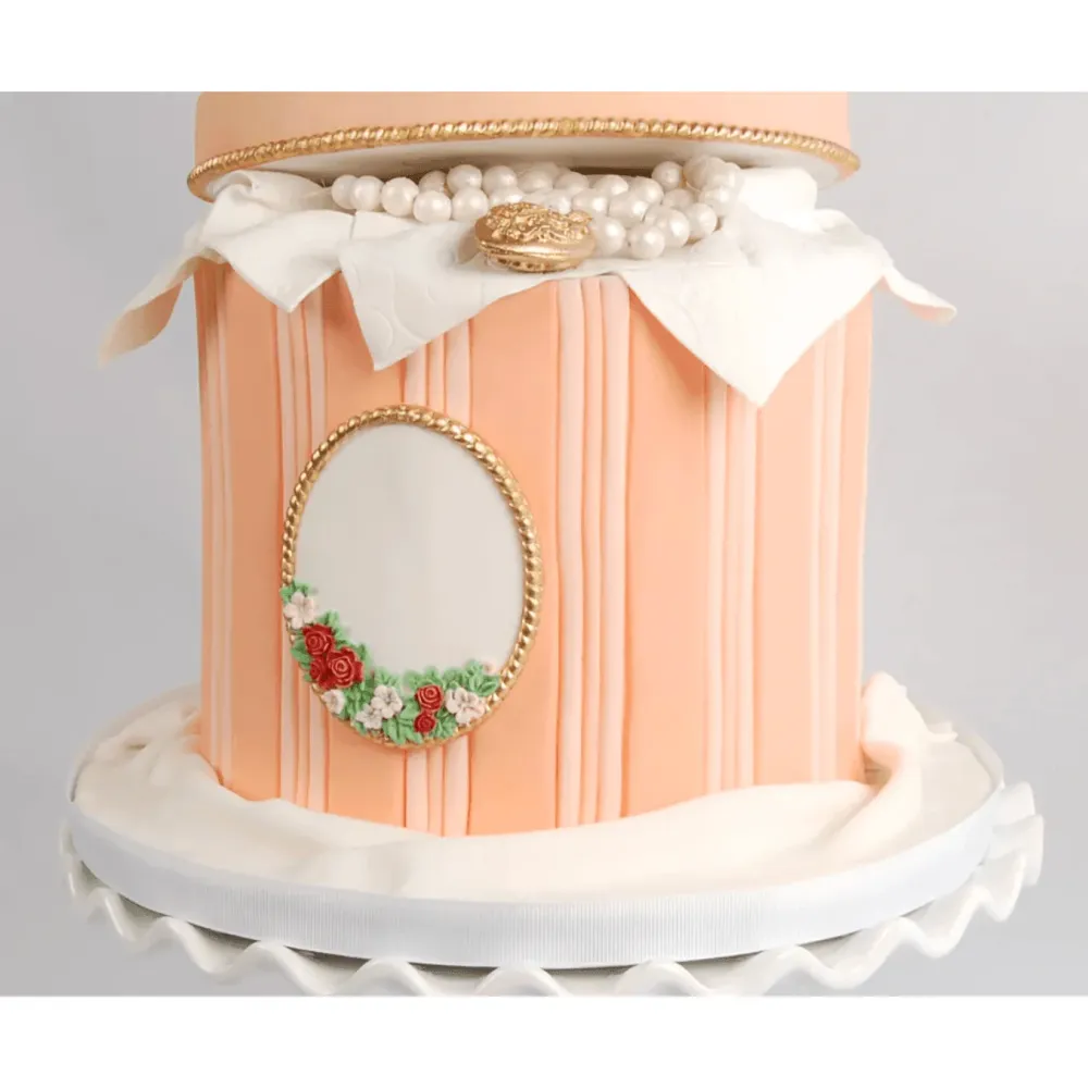 Moule Katy Sue - Liten oval ram med blomma
