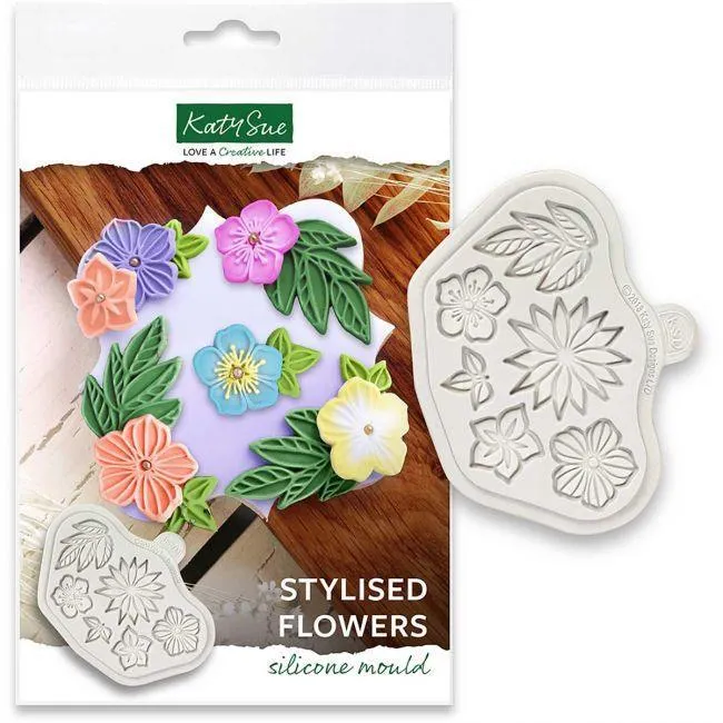 Moule Katy Sue - Stiliserade blommor