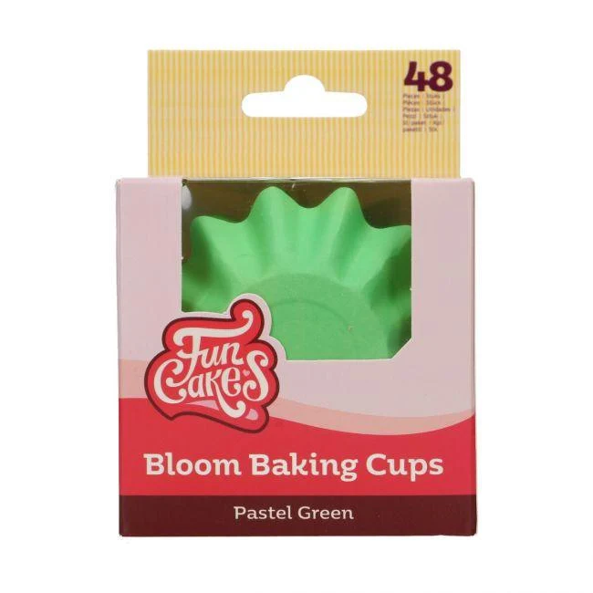 48 muffinsformar Bloom - Pastellgrön