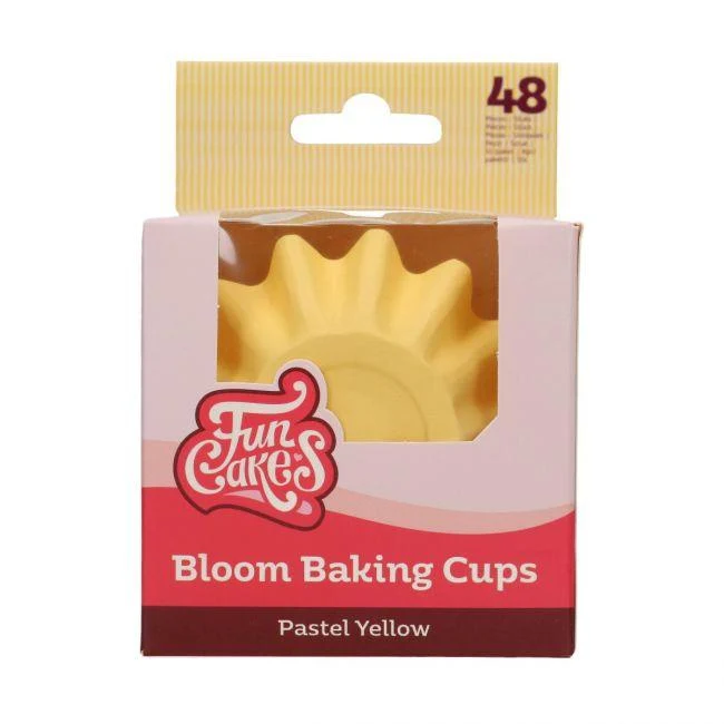 48 muffinsformar Bloom - Pastellgul