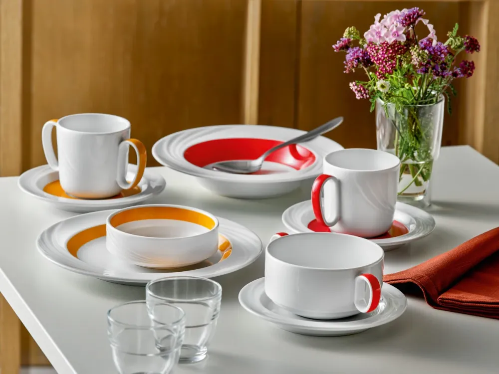 Mug special stackable embossed 0.28l
