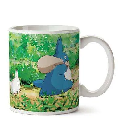 Mugg Ghibli 08 - Totoro Vit och Blå - Min Granne Totoro
