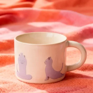 Mugg med yogakatter - 390 ml