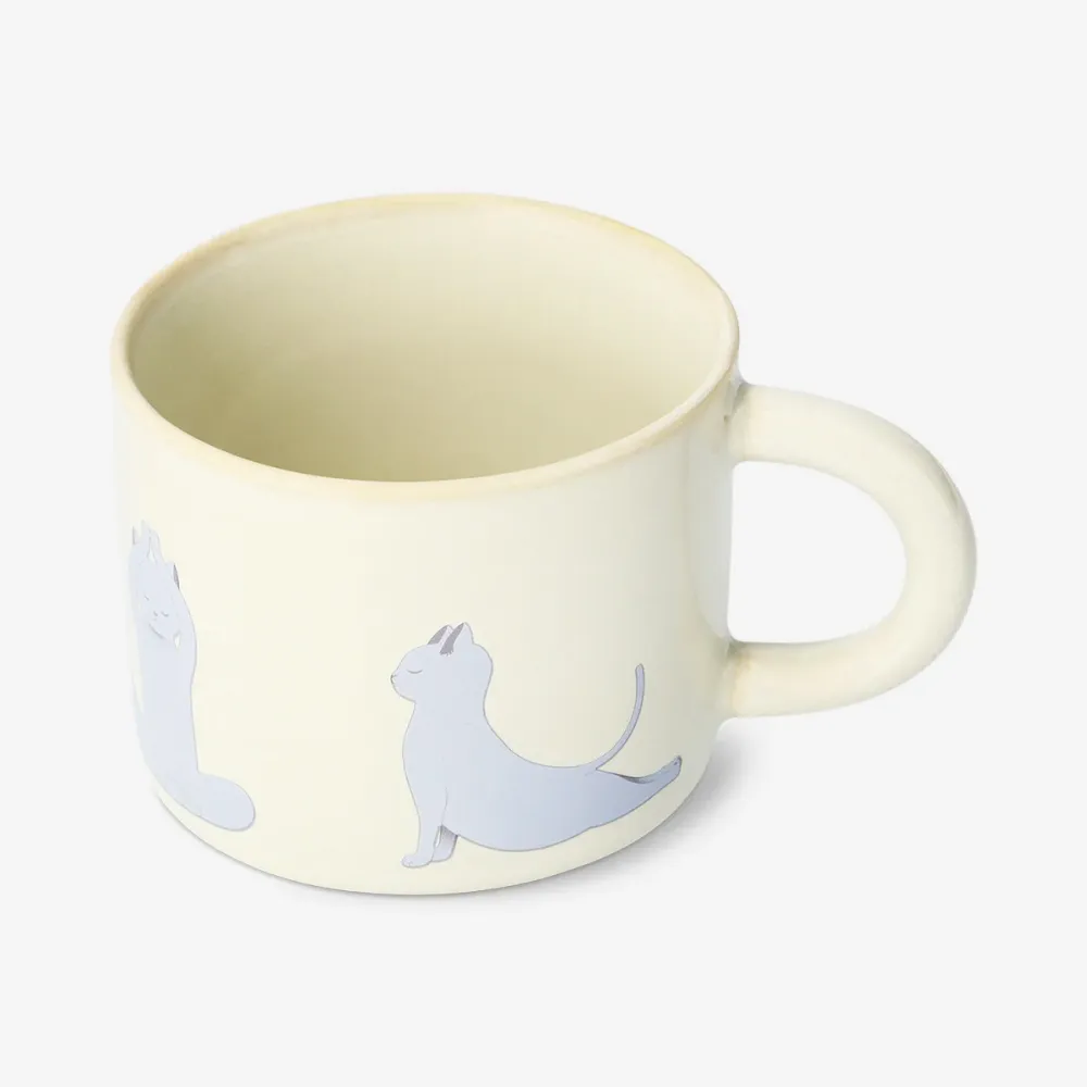 Mugg med yogakatter - 390 ml