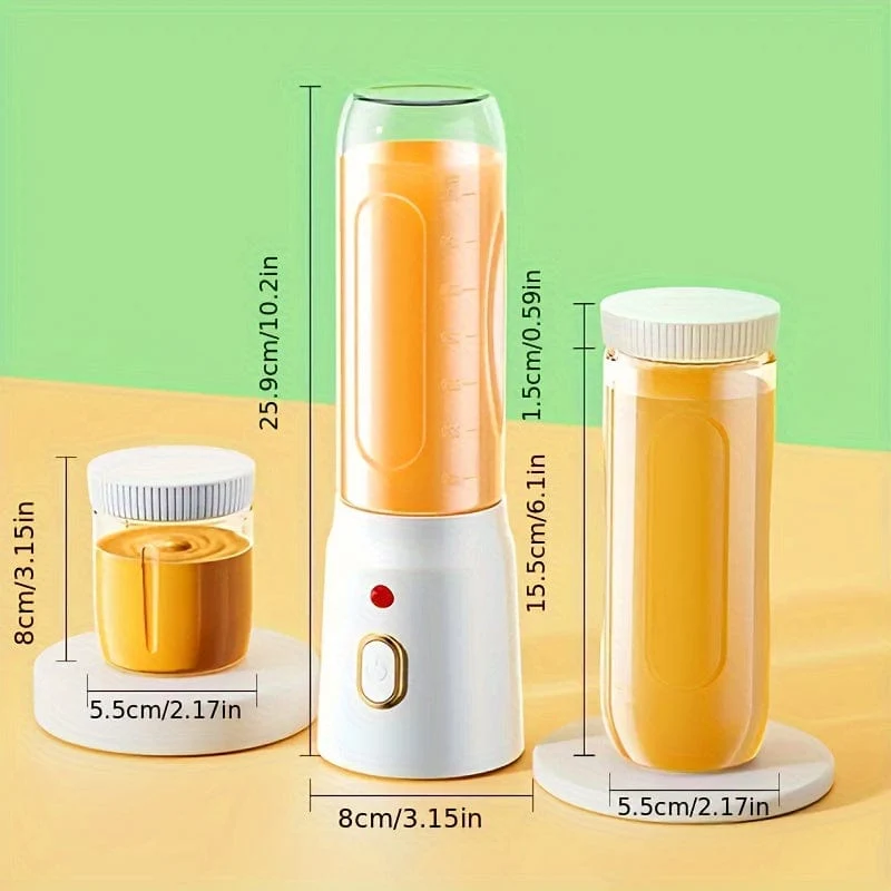 Multifunktionell USB-uppladdningsbar mixer: Juicefrukter, grönsaker, is, smoothie