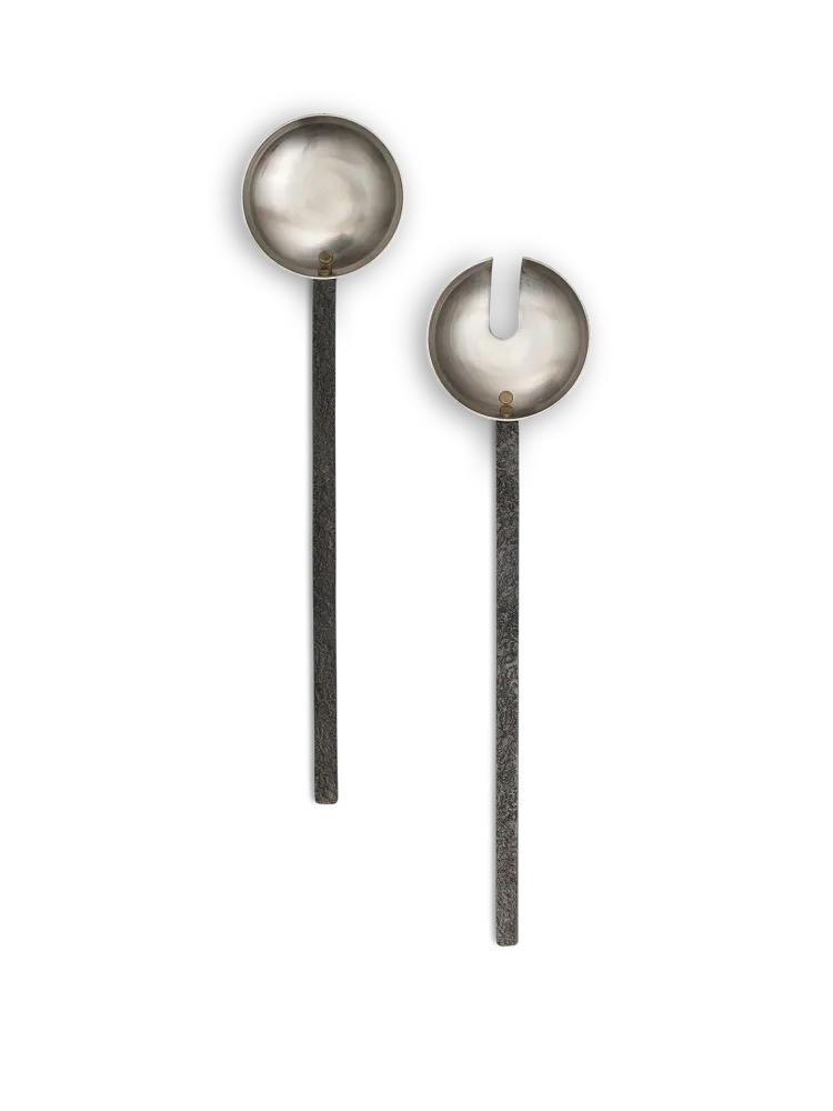 Obra Salad Servers - Stainless Steel