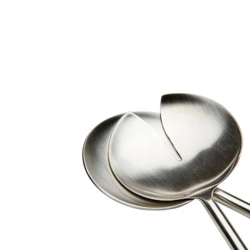 Odin Salladsbestick Silverfärgad/Natur