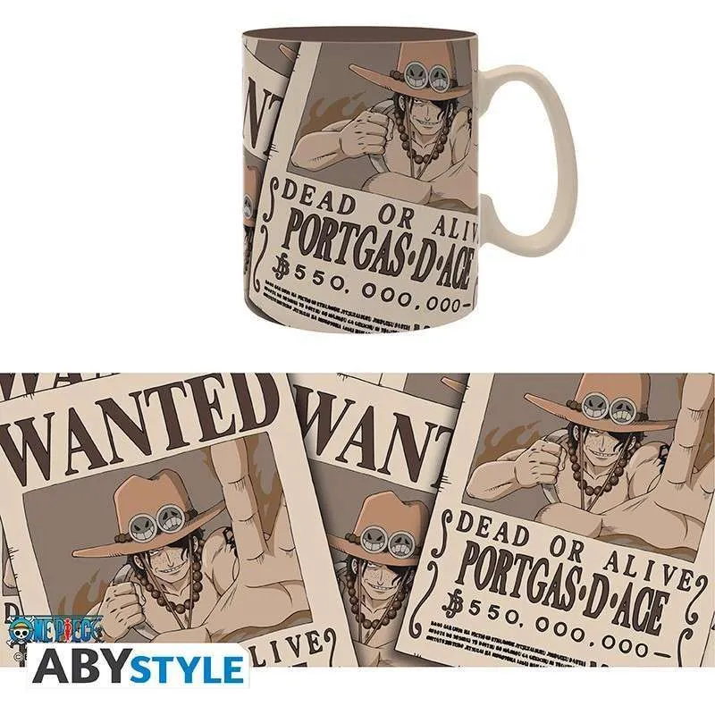 One Piece Wanted Ace Mug – Perfekt för äkta fans